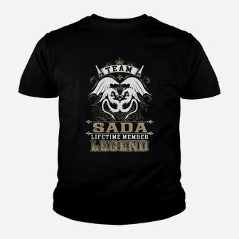 Team Sada Lifetime Member Legend -sada T Shirt Sada Hoodie Sada Family Sada Tee Sada Name Sada Lifestyle Sada Shirt Sada Names Kid T-Shirt - Seseable