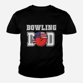 Ten Pin Bowlers Team Player Fathers Gifts For Bowling Dad Kid T-Shirt - Seseable