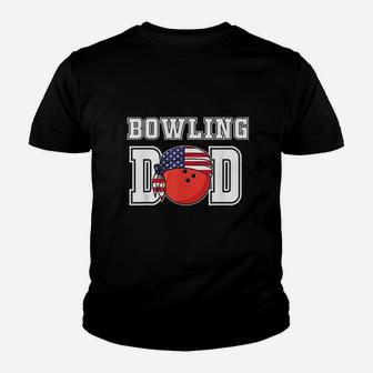 Ten Pin Bowlers Team Player Fathers Gifts For Bowling Dad Kid T-Shirt - Seseable