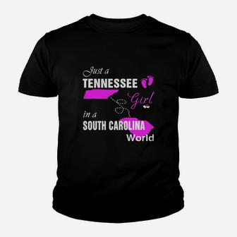 Tennessee Girl In South Carolina Shirts Tennessee Girl Tshirt,south Carolina Girl T-shirt,south Carolina Girl Tshirt,tennessee Girl In South Carolina Shirts Kid T-Shirt - Seseable