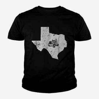 Texas Long Haul Trucker 18 Wheeler Trucks Kid T-Shirt - Seseable