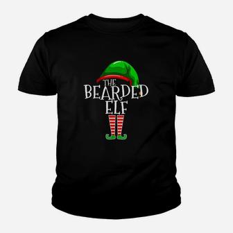 The Bearded Elf Family Matching Group Christmas Gift Beard Kid T-Shirt - Seseable