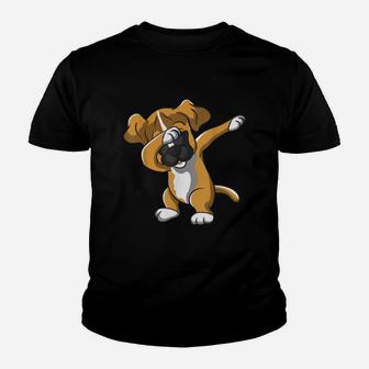 The Dabbing Boxer Dog Kids Boxer Dog Kid T-Shirt - Seseable
