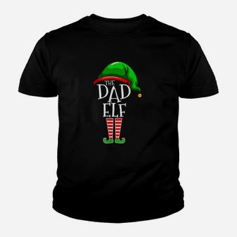 The Dad Elf Family Matching Group Christmas Daddy Kid T-Shirt - Seseable