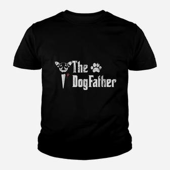 The Dogfather Chihuahua Dog Dad Kid T-Shirt - Seseable