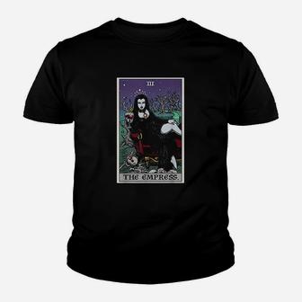 The Empress Tarot Card Halloween Vampire Gothic Kid T-Shirt - Seseable