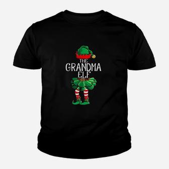 The Grandma Elf Group Matching Family Christmas Gift Kid T-Shirt - Seseable