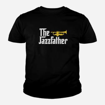 The Jazz Father Trumpet Player Gift For Dad Kid T-Shirt - Seseable