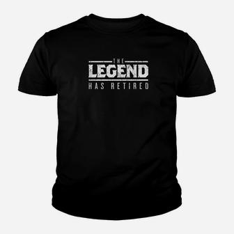The Legend Has Retired Retirement Party Daddy Gift Kid T-Shirt - Seseable