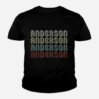 The Name Is Anderson In Funny Retro Vintage Disco Kid T-Shirt - Seseable