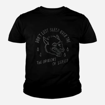 The Opinions Of Sheep Traditional Tattoo Wolf Blood Youth T-shirt - Seseable