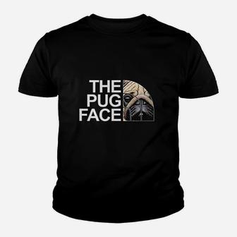 The Pug Face Dog Funny Pugs Kid T-Shirt - Seseable