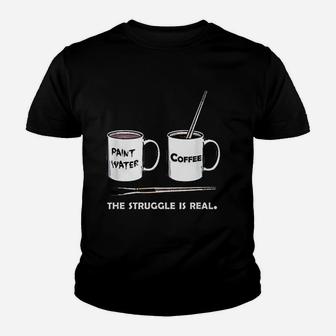 The Struggle Is Real Frustrated Fine Artist Kid T-Shirt - Seseable