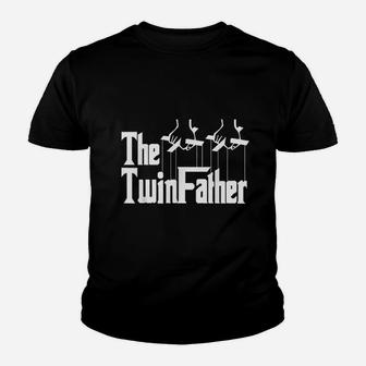 The Twinfather Funny Father Of Twins Funny Dad Fathers Day Kid T-Shirt - Seseable