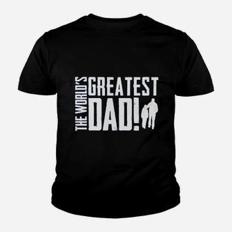 The Worlds Greatest Dad Fathers Day Kid T-Shirt - Seseable