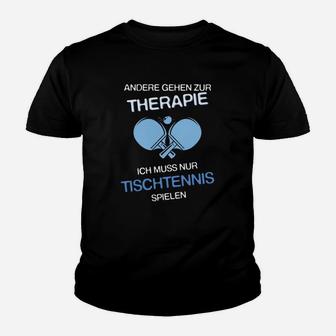 Therapie-Ersatz Tischtennis-Kinder Tshirt, Witziges Design für Spieler - Seseable