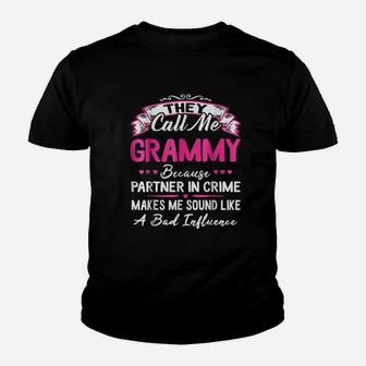 They Call Me Grammy Because Partner In Crime Kid T-Shirt - Seseable