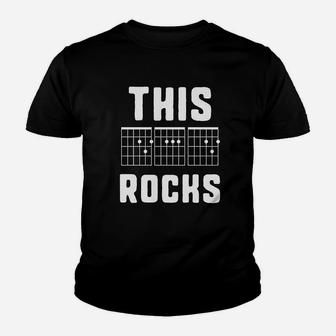 This Dad Rocks Guitar Chords Gift For Dad Kid T-Shirt - Seseable