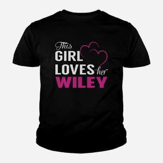 This Girl Loves Her Wiley Name Shirts Kid T-Shirt - Seseable