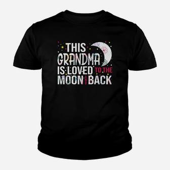 This Grandma Is Loved To The Moon And Back Kid T-Shirt - Seseable