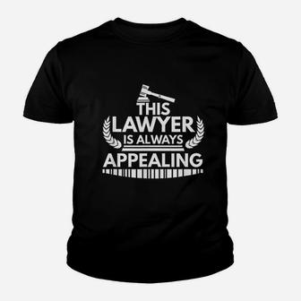 This Lawyer Is Always Appealing Graduation Gift New Attorney Kid T-Shirt - Seseable