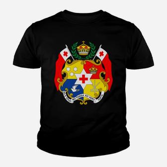 Tonga Coat Of Arms T Shirt National Tongan Emblem Tee Kid T-Shirt - Seseable