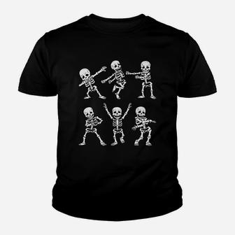 Top Dancing Skeletons Dance Challenge Boys Girl Kids Halloween Shirt Kid T-Shirt - Seseable