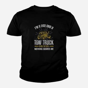 Tow Truck Driver Dad Funny Tow Truck Father Gift Kid T-Shirt - Seseable