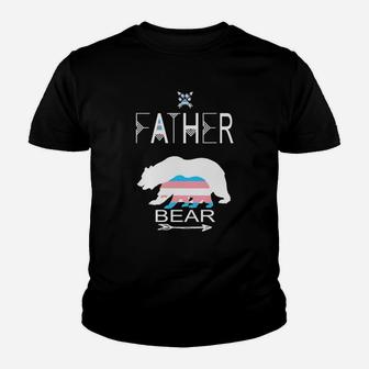 Transgender Father Bear For Dads Of A Trans Child Cool Shirt Kid T-Shirt - Seseable