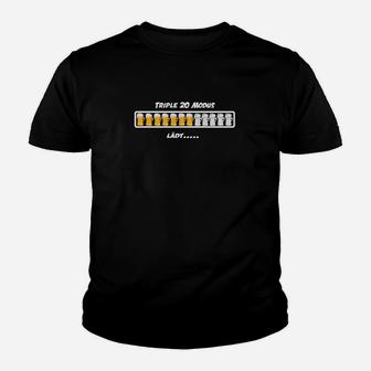 Triple 20 Addict Kinder Tshirt, Dartscheiben-Design für Dartspieler - Seseable