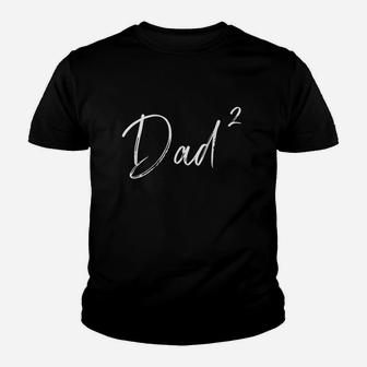 Twin Dad Squared Kid T-Shirt - Seseable