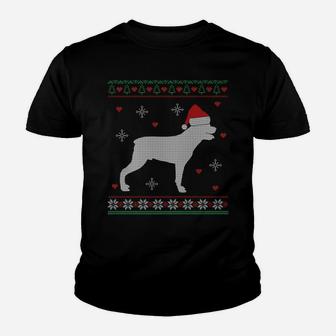 Ugly Christmas Rottweiler Funny Gift Dog Lover Kid T-Shirt - Seseable
