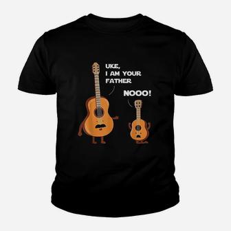 Uke I Am Your Father Funny Ukulele Guitar Music Guitarist Kid T-Shirt - Seseable