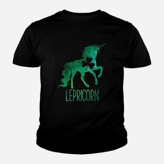 Unicorn St Patricks Day Girls Kids Women Lepricorn Shamrock Kid T-Shirt - Seseable