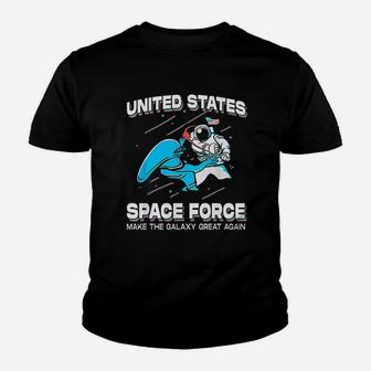 United States Space Force Make The Galaxy Great Again Kid T-Shirt - Seseable