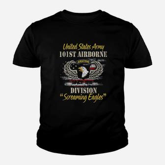 Us Army 101st Airborne Division Veteran Veterans Day Kid T-Shirt - Seseable