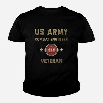 Us Army Combat Engineer Combat Engineer Veteran Gift Kid T-Shirt - Seseable
