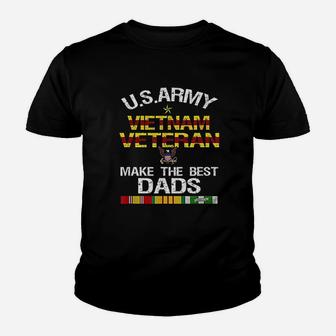 Us Army Vietnam Veteran Dad Fathers Day Gift Kid T-Shirt - Seseable