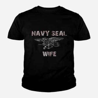 Us Navy Seal Wife Kid T-Shirt - Seseable