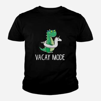 Vacay Mode Cute Dinosaur Funny Family Vacation Gift Kid T-Shirt - Seseable