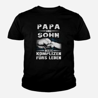 Vater und Sohn Beste Komplizen Kinder Tshirt, Lebenslange Verbundenheit - Seseable