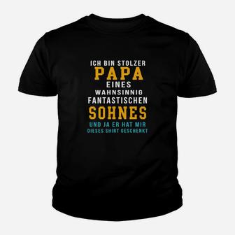 Vatertag Vater Papa Tochter Sohn Kinder T-Shirt - Seseable
