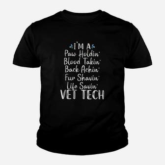 Vet Tech Veterinary Assistant Animal Lover Gift Kid T-Shirt - Seseable
