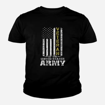 Veteran Of United States Us Army Veteran Gold Kid T-Shirt - Seseable