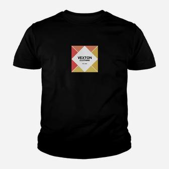 Vexton Classic Edition Schwarz Herren Kinder Tshirt, Elegantes Design - Seseable