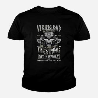 Viking Dad Viking Vahalla Odin Celtic Ferrir Kid T-Shirt - Seseable