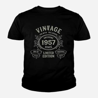 Vintage 1957 Born In 1957 65th Birthday Gift Kid T-Shirt - Seseable