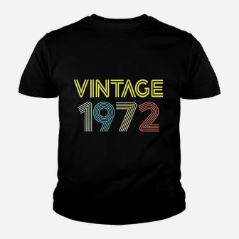 Vintage 1972 Birth Year Legend Born Original Young Genuine Kid T-Shirt - Seseable