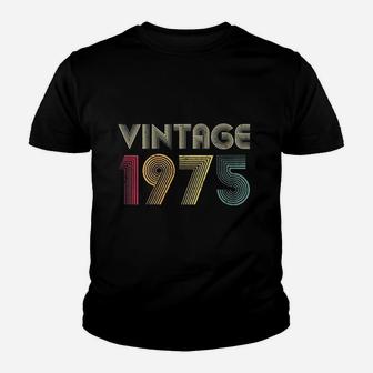 Vintage 1975 47th Birthday Gift Retro 47 Years Old Mom Dad Kid T-Shirt - Seseable