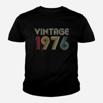 Vintage 1976 46th Birthday Retro Men Women 46 Years Old Kid T-Shirt - Seseable